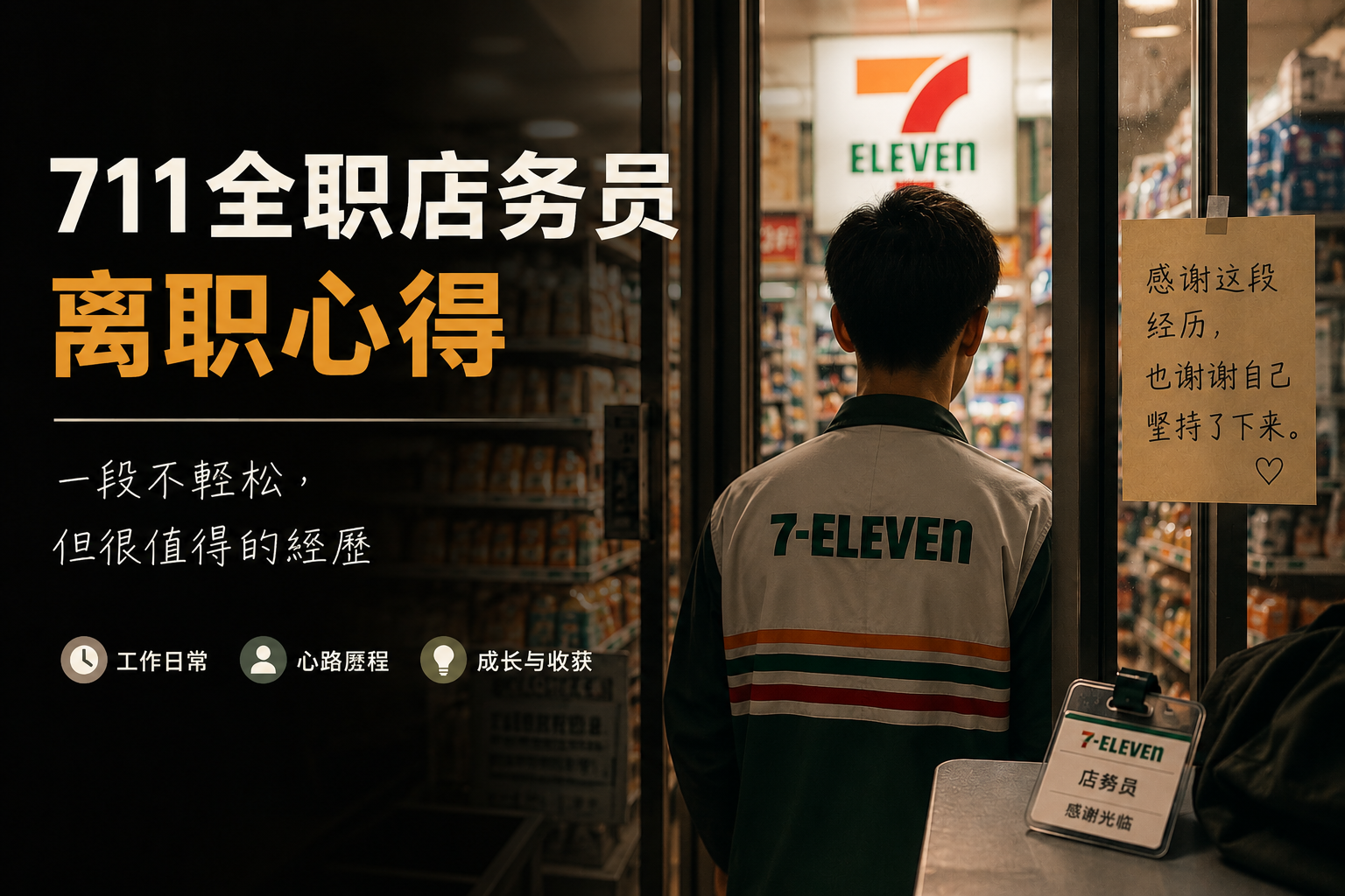 711全职店务员离职心得